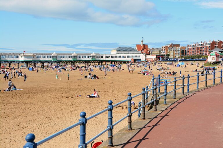 Blackpool beach and promenade