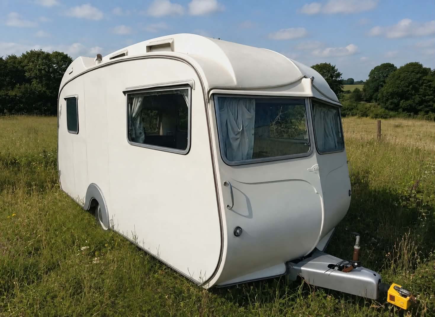 Exterior view of Matilda, a 1968 Sandpiper