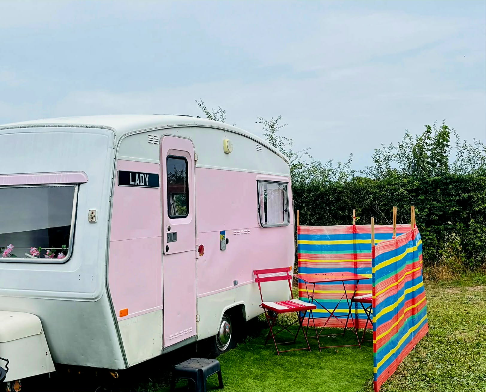Exterior view of Pink Lady